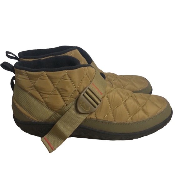 NEW NWT CHACO Men size 12 Ramble Puff military olive fleece lined booties warm - Picture 1 of 11